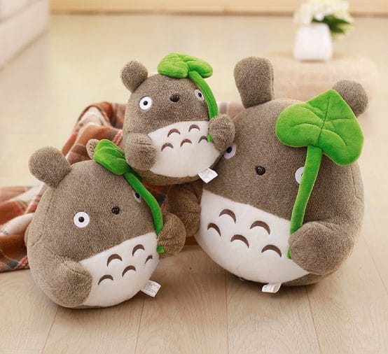 Totoro Plush with lotus leaf Ghibli Store ghibli.store