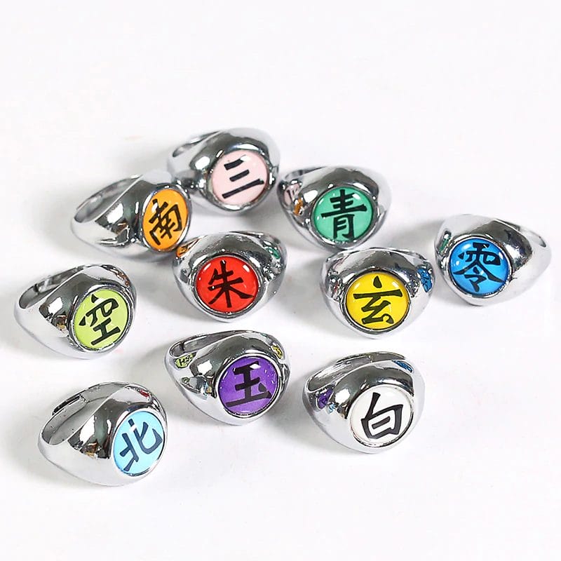 12pcs ITACHI Akatsuki Rings Set Itachi Ring With chain and Anime gift –  ToysCentral - Europe