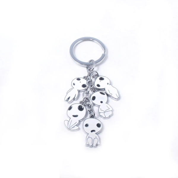 Princess Mononoke Kodama Keychain Ghibli Store ghibli.store