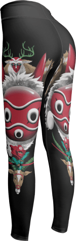 Princess Mononoke Leggings Style 3 Ghibli Store ghibli.store