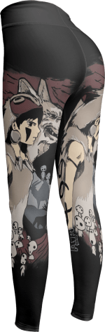 Princess Mononoke Leggings Style 7 Ghibli Store ghibli.store