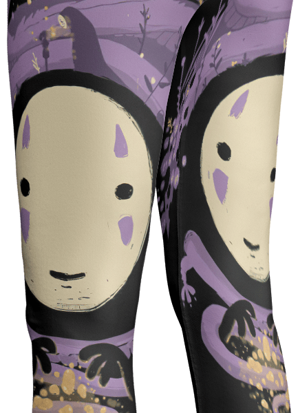 Spirited Away No Face Kaonashi Legging Style 2 Ghibli Store ghibli.store