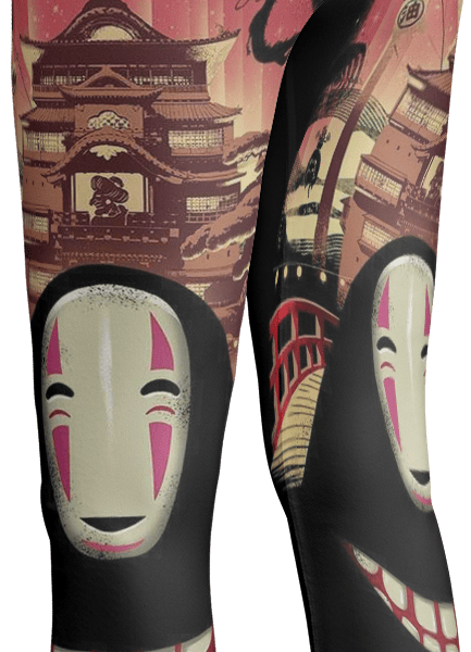 Spirited Away No Face Kaonashi Legging Style 4 Ghibli Store ghibli.store