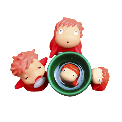 Ponyo on the Cliff by the Sea Toy Garden Decor - Ghibli Store