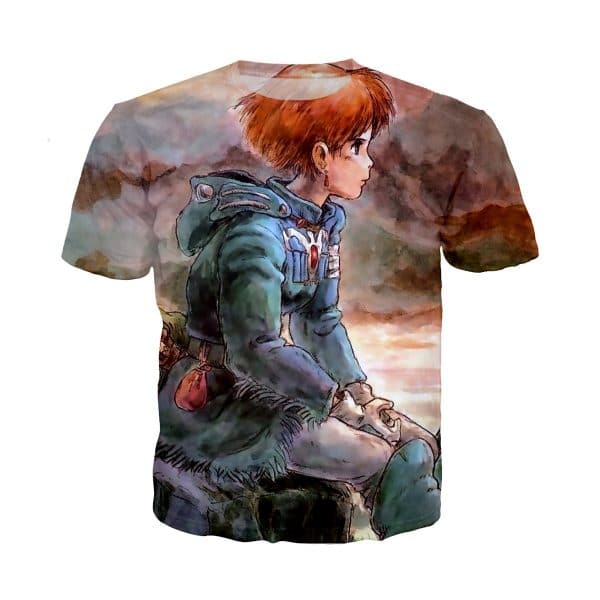 Nausicaa of the Valley Of The Wind 3D Print Tshirt - ghibli.store