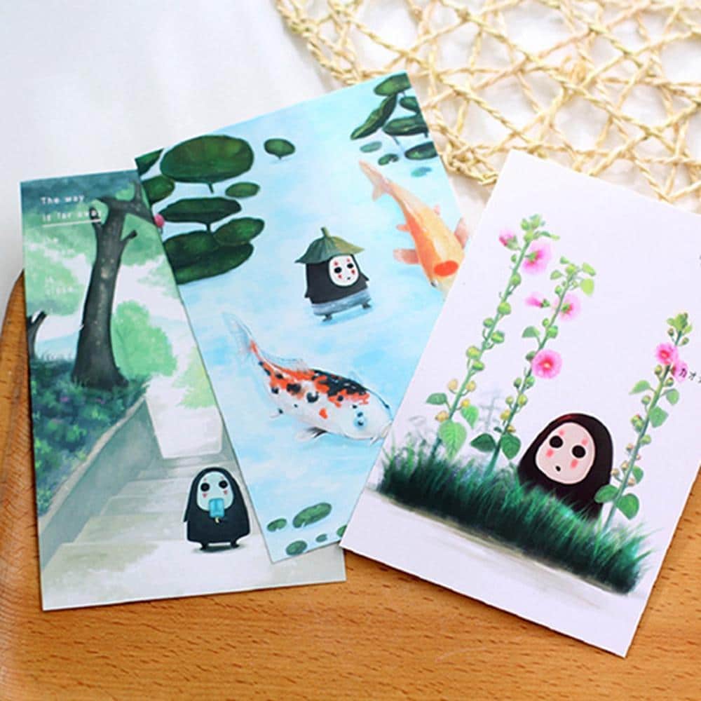 Spirited Away No Face Kaonashi Luminous Postcard 30 sheets/Set Ghibli Store ghibli.store