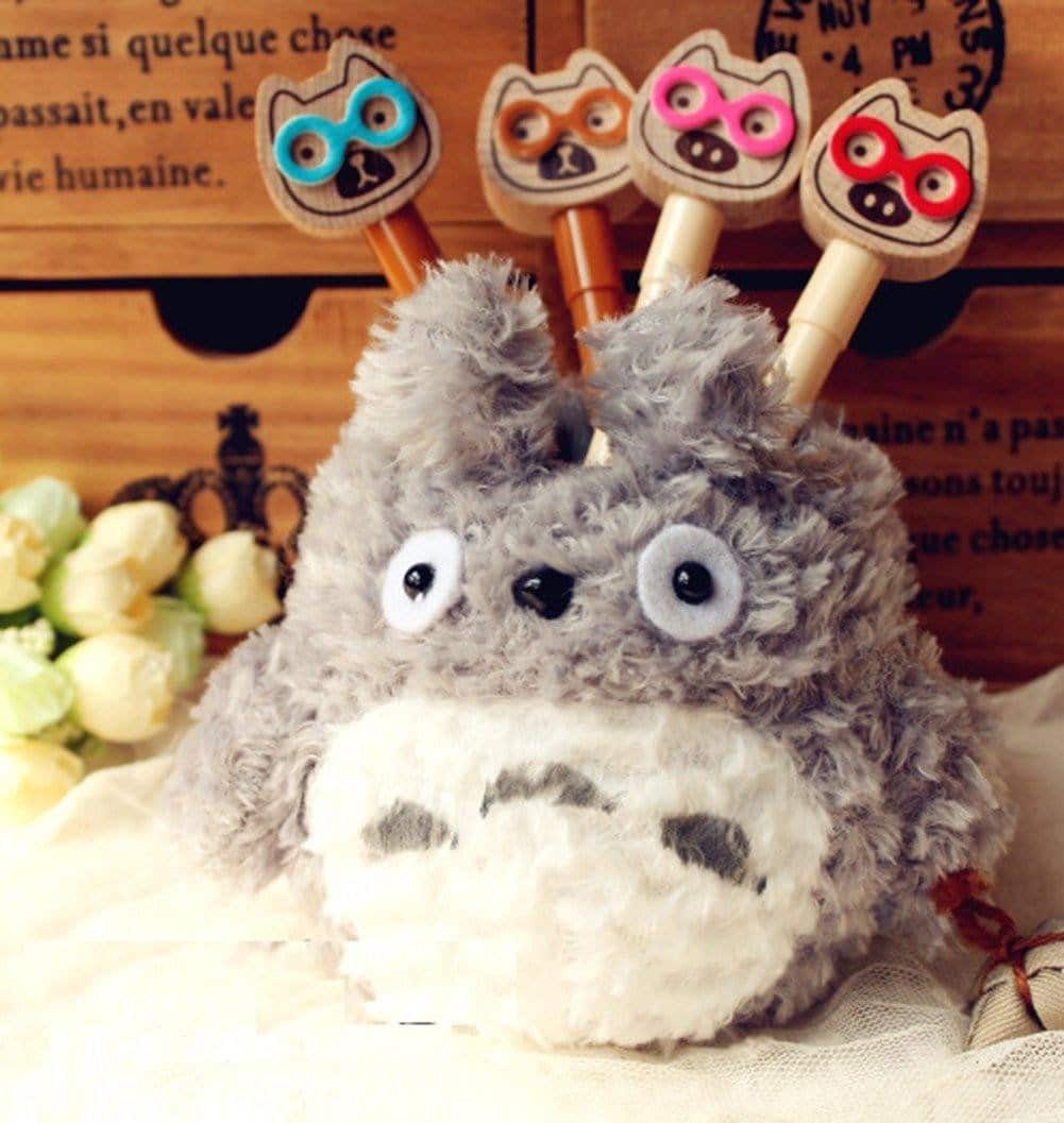 Totoro Plush Phone Stand Holder - ghibli.store