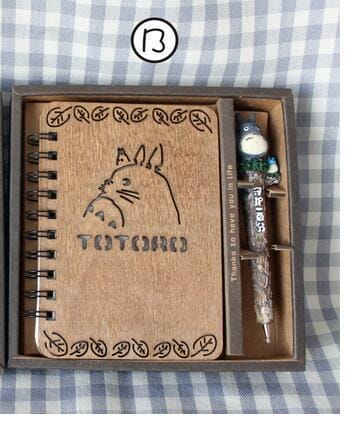 Totoro Wooden Notebook - ghibli.store