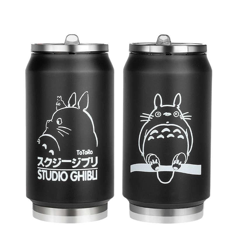 Totoro Black stainless steel Mug - ghibli.store