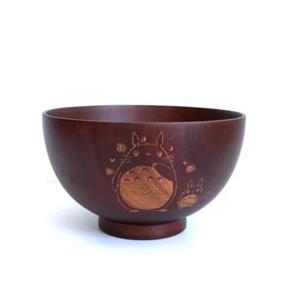 Totoro Mini Wooden Bowl Japanese Style Ghibli Store ghibli.store