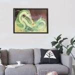 Spirited Away Chihiro and Haku Kraft Paper Poster Ghibli Store ghibli.store