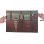 Spirited Away No Face and Chihiro Retro Poster Ghibli Store ghibli.store