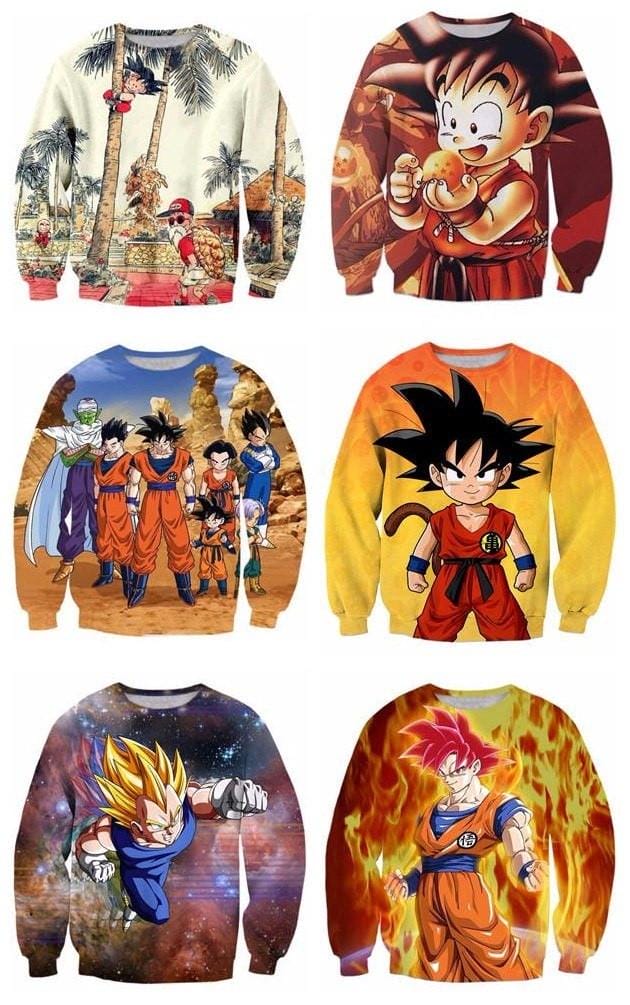 Dragon Ball Z 3D Men Sweatshirt 6 Styles Ghibli Store ghibli.store