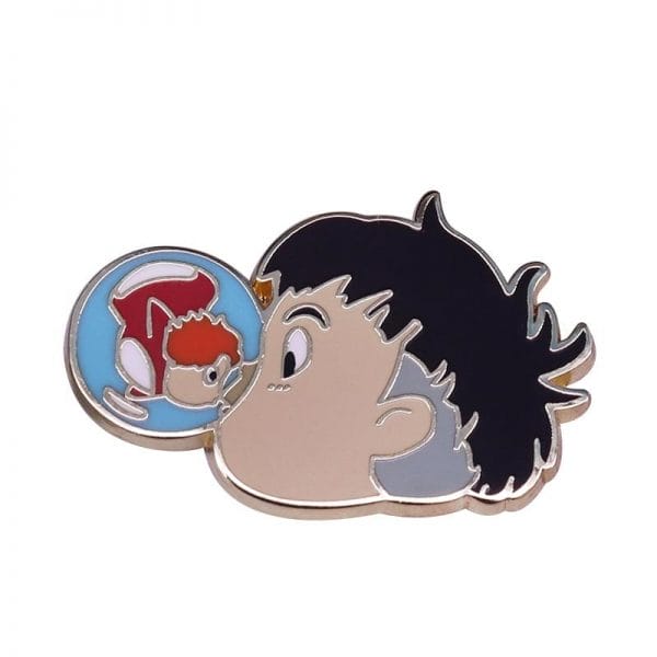 Ponyo on the Cliff Cute Badge Pins Ghibli Store ghibli.store