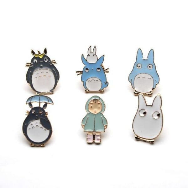 My Neighbor Totoro Badge Pins Set 6 pcs Ghibli Store ghibli.store