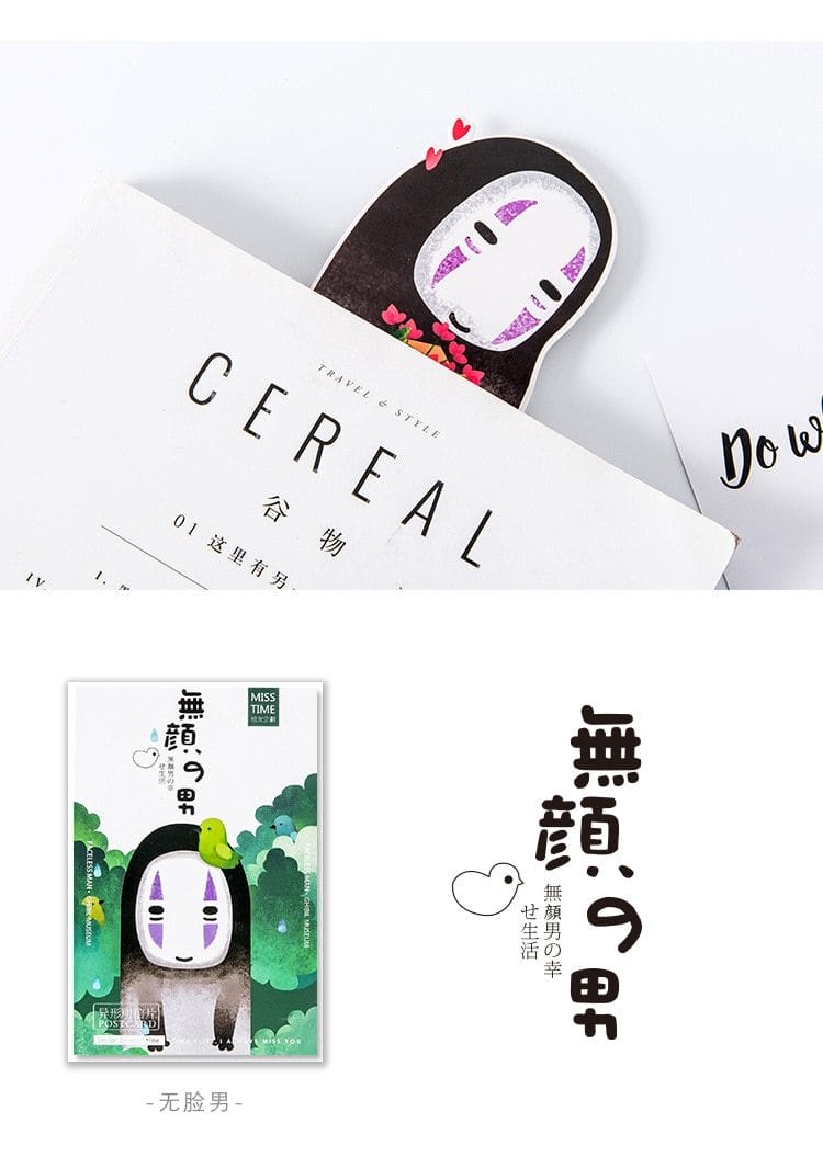 Spirited Away No Face Kaonashi Die Cut Postcard 30 sheets/Set Ghibli Store ghibli.store