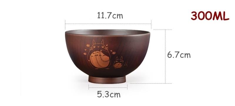 Totoro Mini Wooden Bowl Japanese Style - ghibli.store