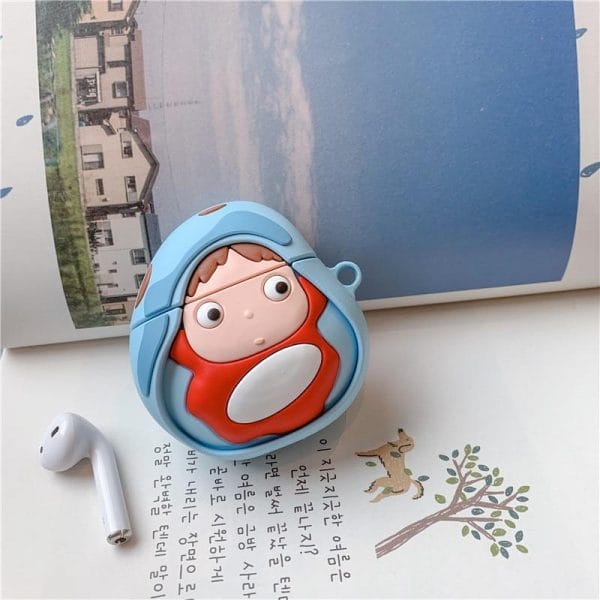 Ponyo on The Cliff Airpods Case Ghibli Store ghibli.store