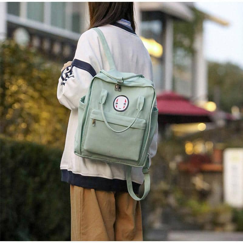 Kaonashi No Face Canvas Backpack 5 Colors - ghibli.store