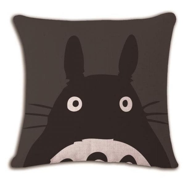 My Neighbor Totoro Linen Throw Pillow Cover Ghibli Store ghibli.store