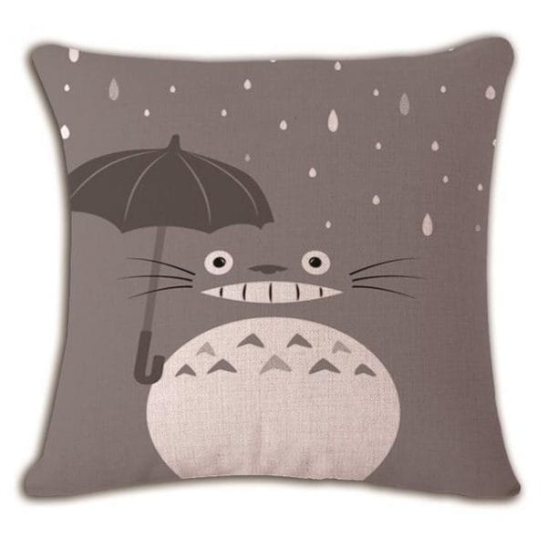 My Neighbor Totoro Linen Throw Pillow Cover Ghibli Store ghibli.store