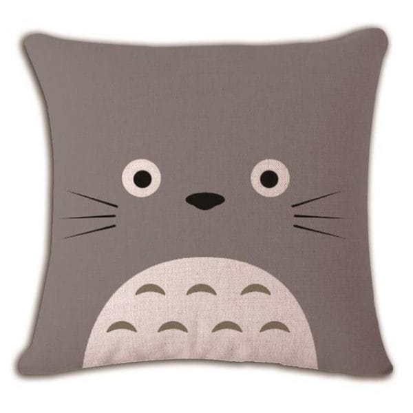 My Neighbor Totoro Linen Throw Pillow Cover Ghibli Store ghibli.store