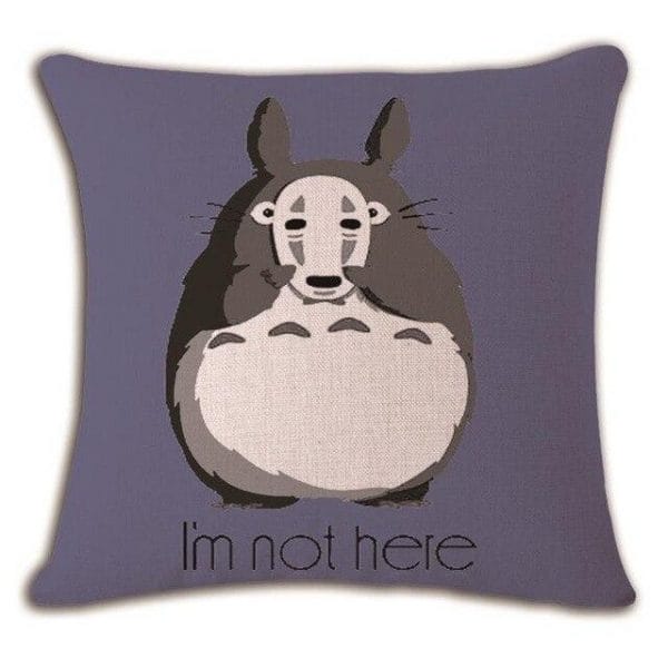 My Neighbor Totoro Linen Throw Pillow Cover Ghibli Store ghibli.store