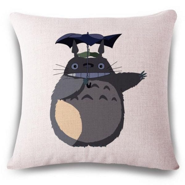 My Neighbor Totoro Linen Throw Pillow Cover Ghibli Store ghibli.store