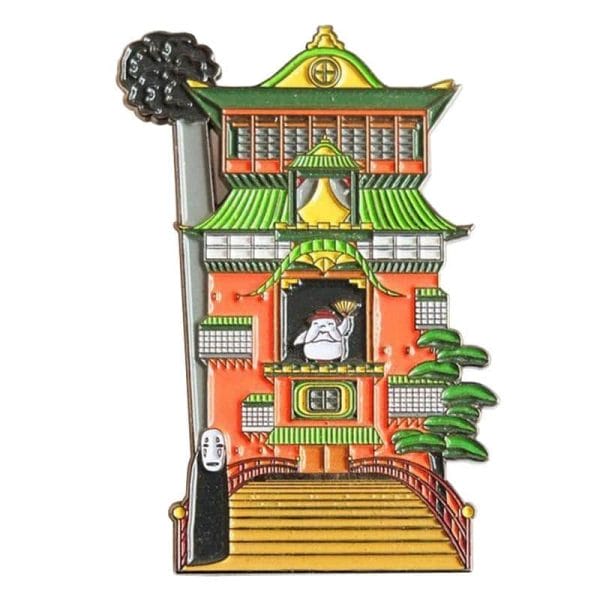 Spirited Away Kaonashi No Face and The Bath House Badge Pins Ghibli Store ghibli.store
