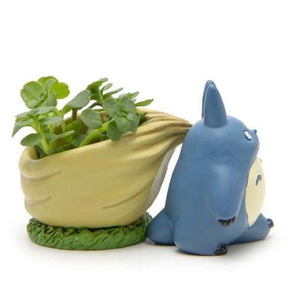 My Neighbor Totoro Blue with Flower Pot Figure Ghibli Store ghibli.store