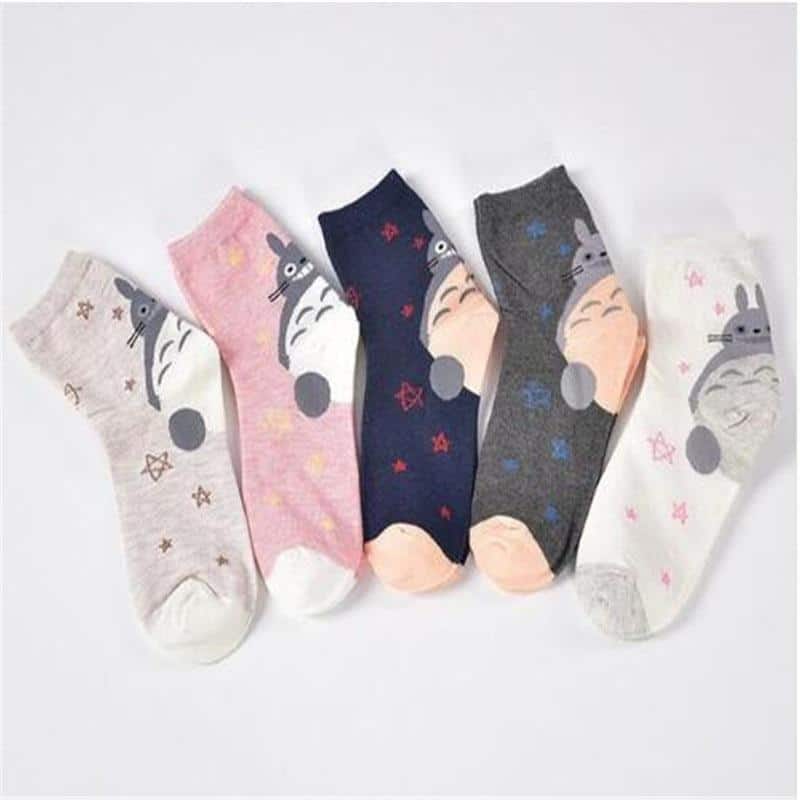 My Neighbor Totoro Cute Socks 5 Pairs/lot Ghibli Store ghibli.store