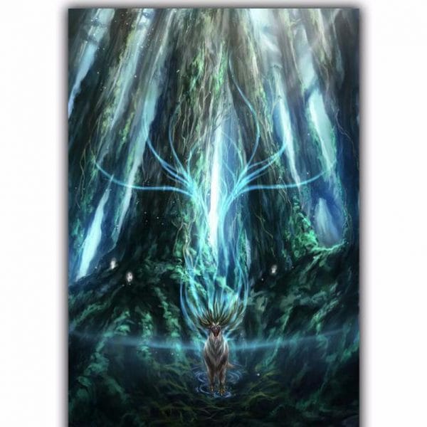 Princess Mononoke Spirited Away Silk Poster Canvas 8 Styles Ghibli Store ghibli.store