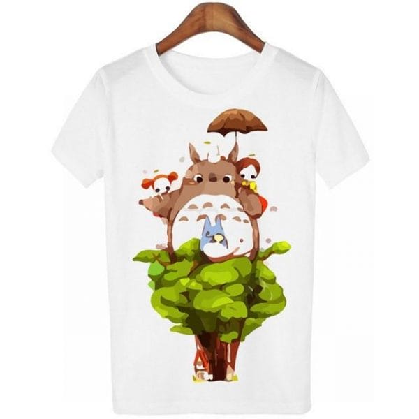 Casual o-neck Totoro Print T-shirt Women 14 Styles Ghibli Store ghibli.store