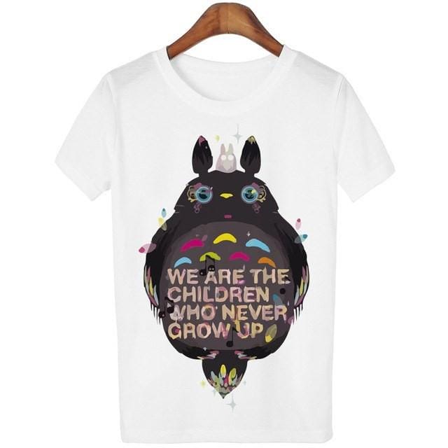 Casual o-neck Totoro Print T-shirt Women 14 Styles Ghibli Store ghibli.store