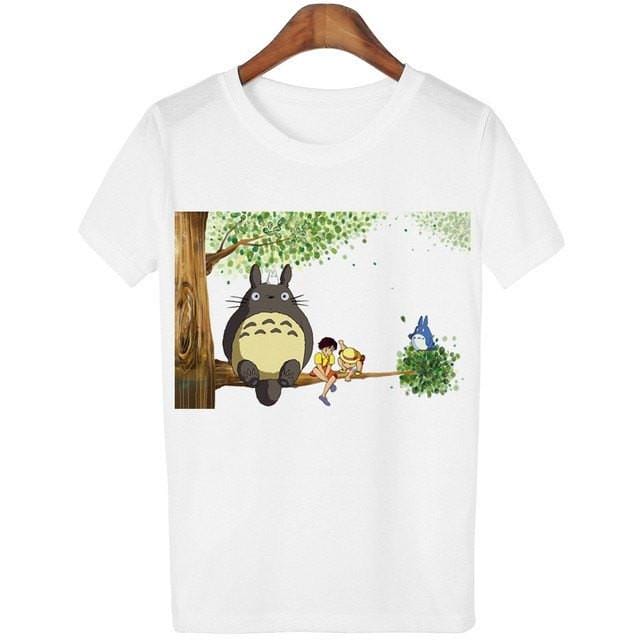 Casual o-neck Totoro Print T-shirt Women 14 Styles - ghibli.store