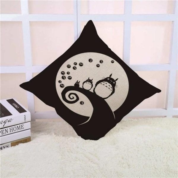 Colorful Totoro Printed Throw Pillow Cover Ghibli Store ghibli.store