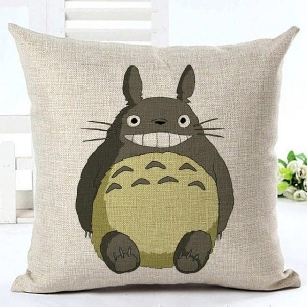 Colorful Totoro Printed Throw Pillow Cover Ghibli Store ghibli.store