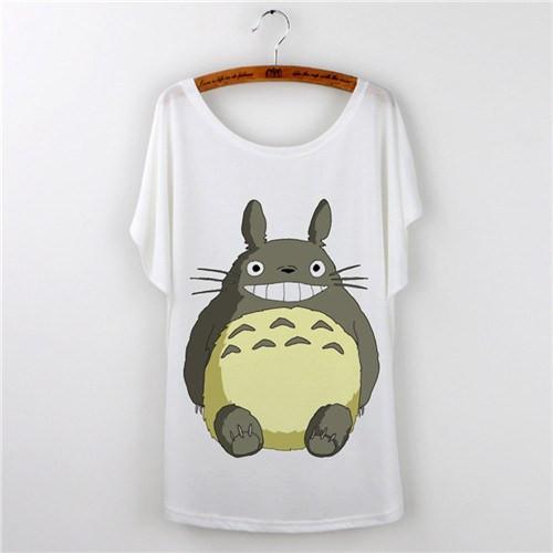 Totoro Print Short Sleeve Women T Shirt 12 Styles - ghibli.store