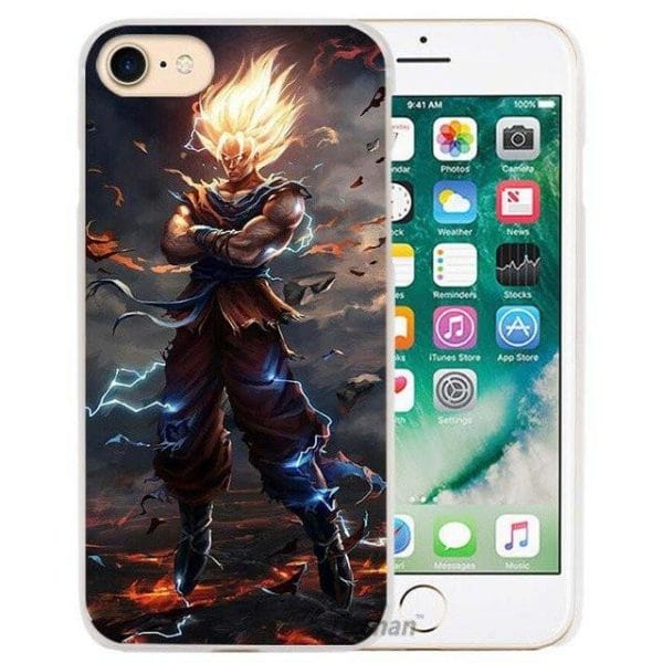 Dragon Ball Z Hard Transparent Phone Case Cover for Apple iPhone 4 4s 5 5s SE 5C 6 6s 7 Plus - ghibli.store