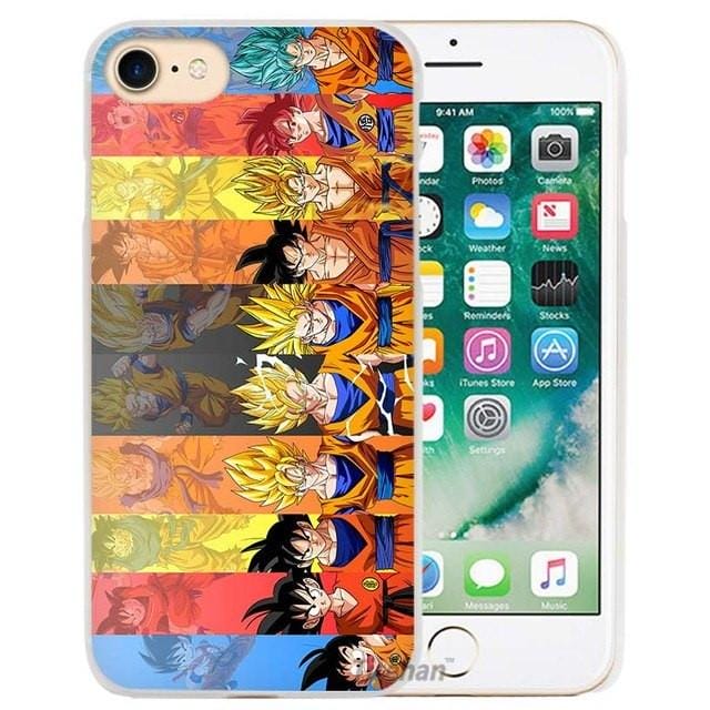 Dragon Ball Z Hard Transparent Phone Case Cover For Apple Iphone 4 4s 5 5s Se 5c 6 6s 7 Plus