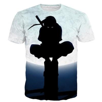 Uchiha Itachi - Moon Night 3D t shirt - ghibli.store
