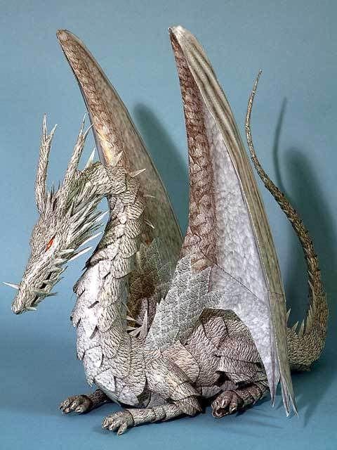 Tales from Earthsea 3D Dragon paper model - ghibli.store