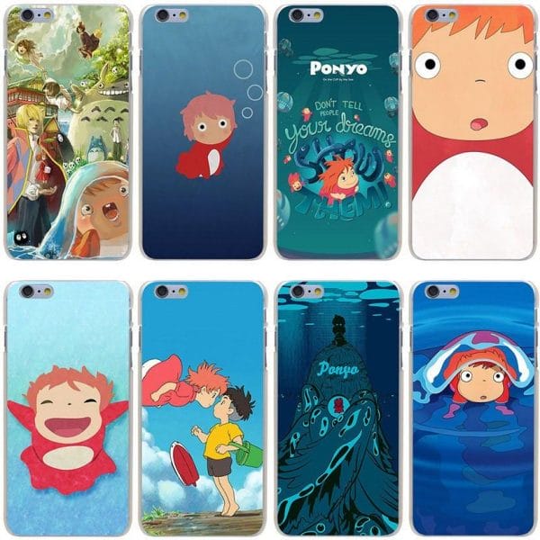 Ponyo On The Cliff Transparent Cover Case for iPhone - ghibli.store