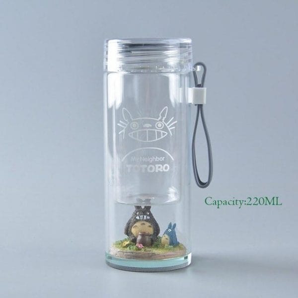 My Neighbor Totoro Landscape Inspired Portable Glass Water Bottle Ghibli Store ghibli.store