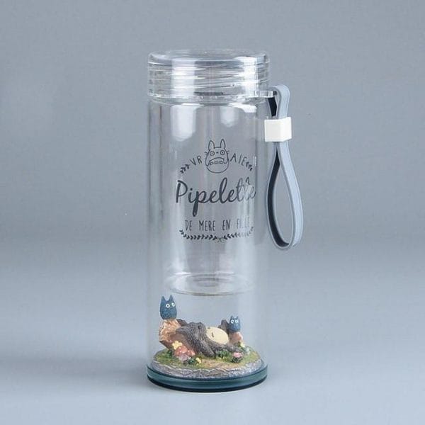 My Neighbor Totoro Landscape Inspired Portable Glass Water Bottle Ghibli Store ghibli.store