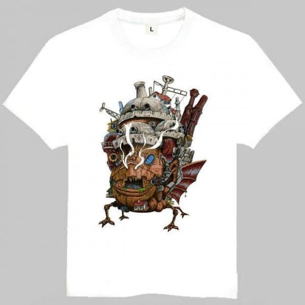 Howl’s Moving Castle Colorful Castle T Shirt Ghibli Store ghibli.store