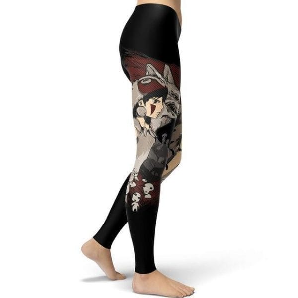 Princess Mononoke Leggings Style 7 - ghibli.store