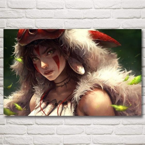 Princess Mononoke Silk Poster 5 Styles Ghibli Store ghibli.store