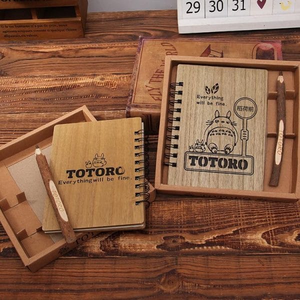 My Neighbor Totoro Everything Will Be Fine Wooden Notebook - ghibli.store