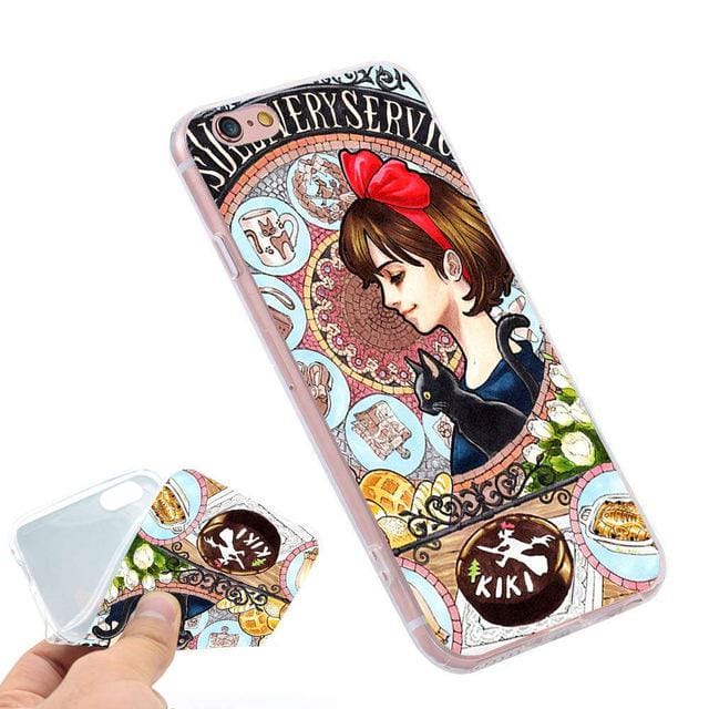 Kiki's Delivery Service Ring Holder Phone Case for iPhone - ghibli.store